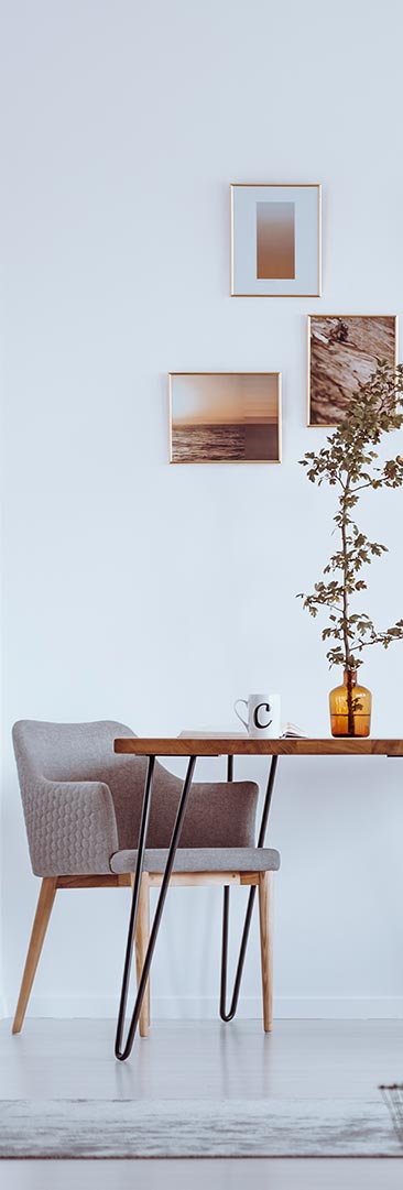 metal chair in living room PLH2YLT