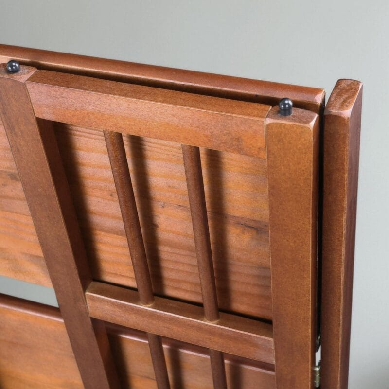 3 - Shelf Folding Stackable Bookcase 27.5  Wide - Walnut - Image 17