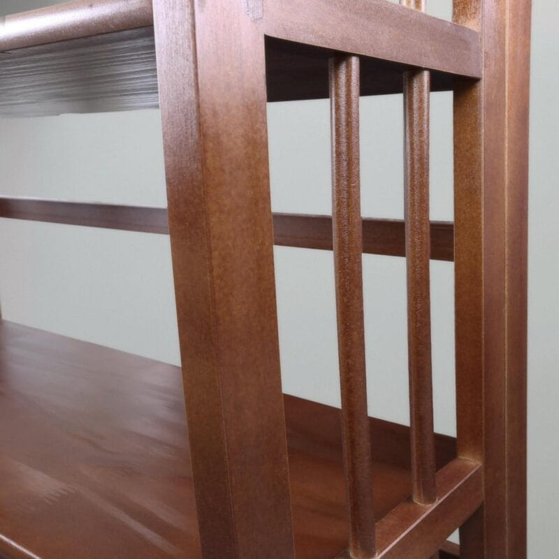 3 - Shelf Folding Stackable Bookcase 27.5  Wide - Walnut - Image 16