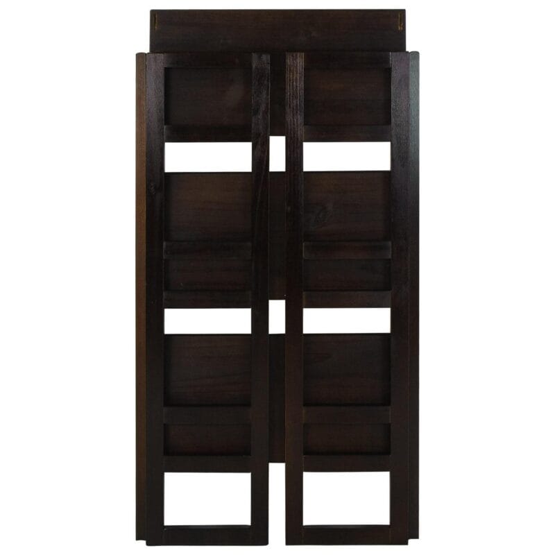 3-Shelf Folding Student Bookcase 20.75  Wide-Espresso - Image 8