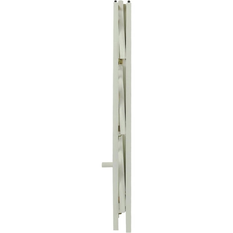 4-Shelf Corner Folding Bookcase - White - Image 4