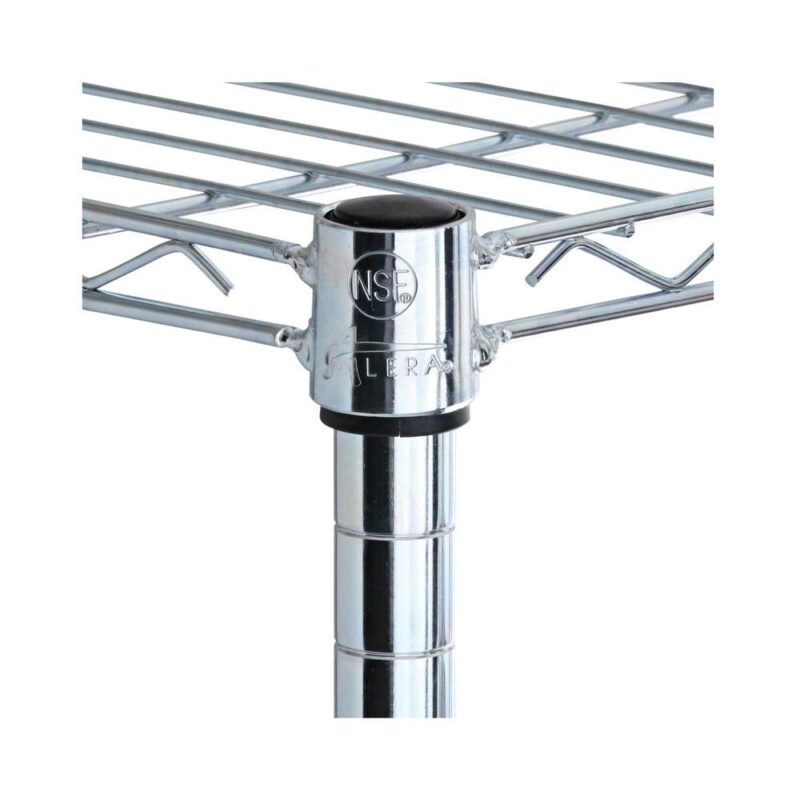 Alera ALESW853614SR 36 in. W x 14 in. D x 72 in. H Five-Shelf Residential Wire Shelving - Silver - Image 2