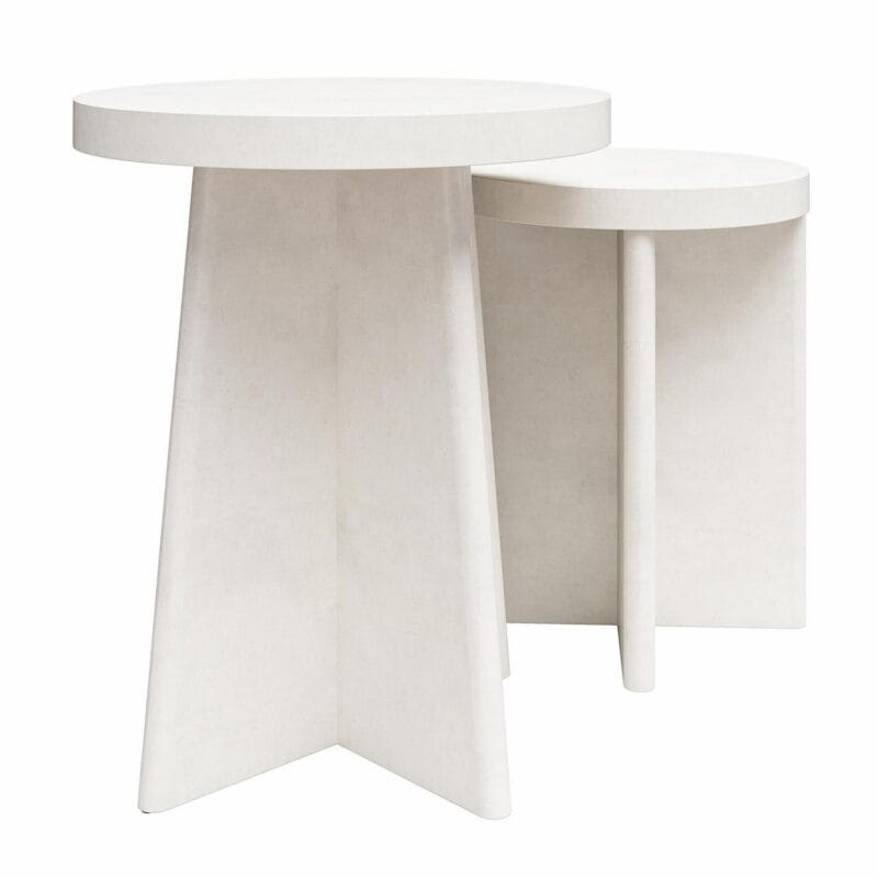 Ameriwood Home Liam End Tables, Set of 2, Faux Plaster - Image 7
