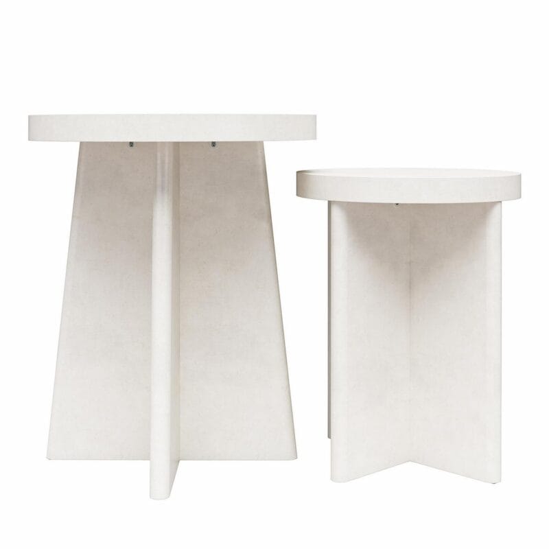 Ameriwood Home Liam End Tables, Set of 2, Faux Plaster - Image 5