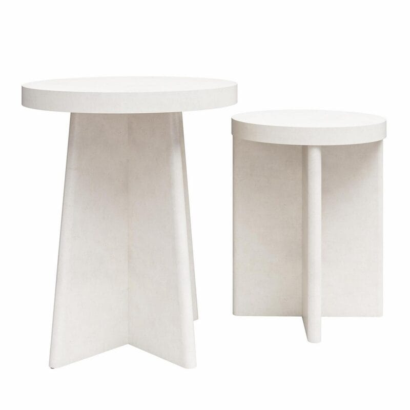 Ameriwood Home Liam End Tables, Set of 2, Faux Plaster - Image 3
