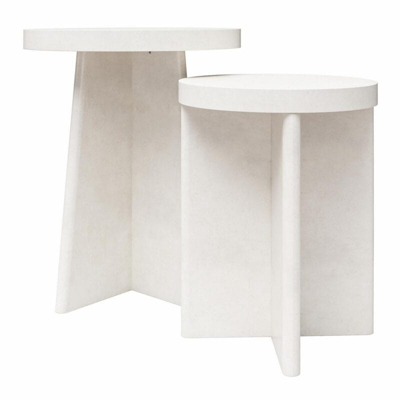 Ameriwood Home Liam End Tables, Set of 2, Faux Plaster - Image 6