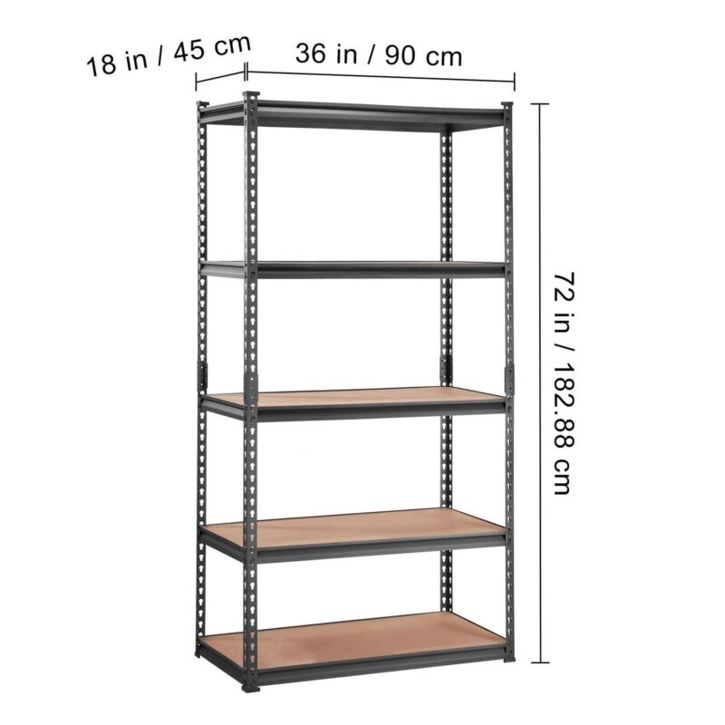 BENTISM Storage Shelving Unit Garage Storage Rack 5-Tier Adjustable 2000 lbs Load - Image 8