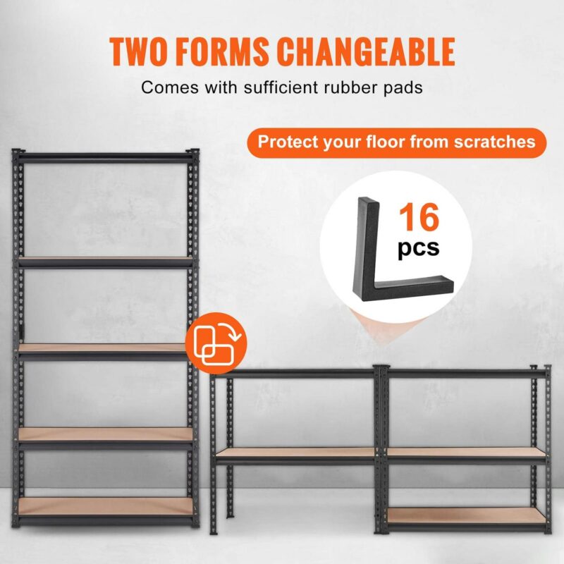 BENTISM Storage Shelving Unit Garage Storage Rack 5-Tier Adjustable 2000 lbs Load - Image 5