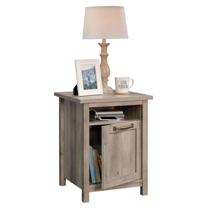 Better Homes and Gardens Modern Farmhouse Side Table with USB, Rustic Gray Finish - Image 6