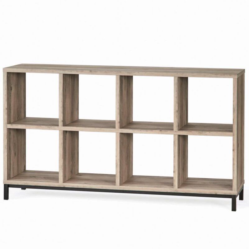 Better Homes and Gardens 8-Cube Organizer with Metal Base, Rustic Gray - Image 2