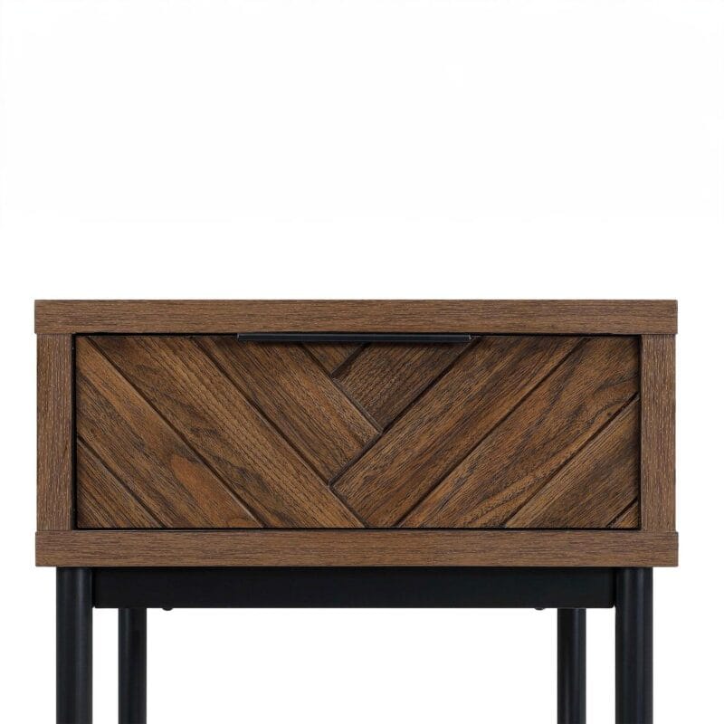 Better Homes and Gardens Wyatt Geo End Table, Walnut Finish - Image 7