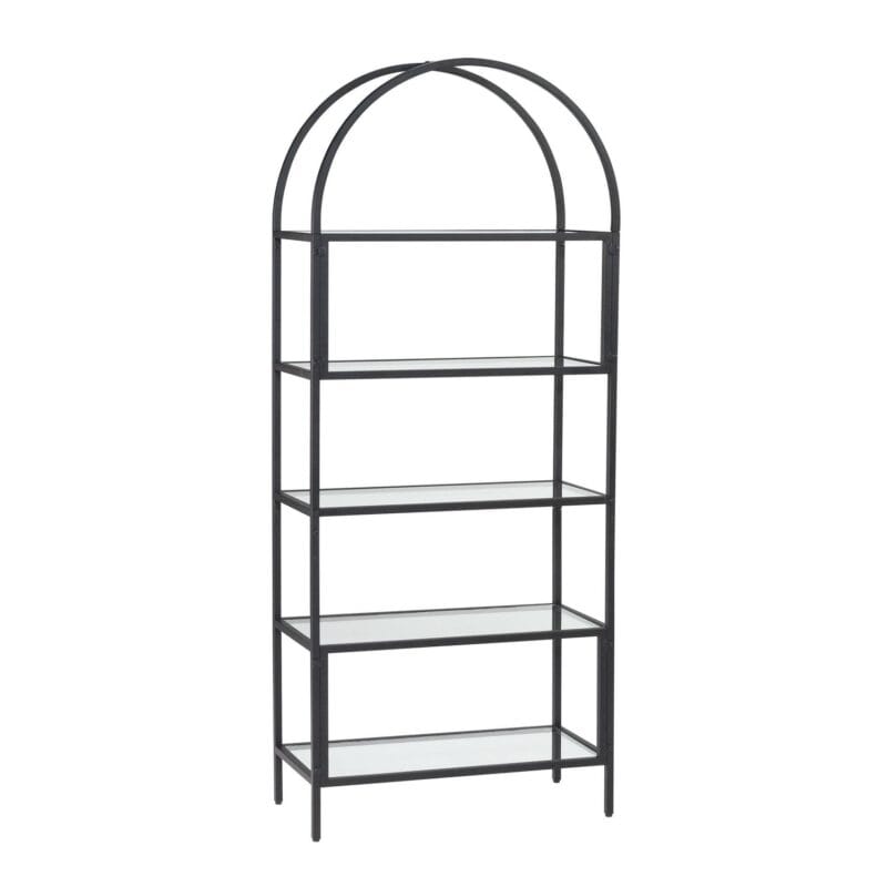Better Homes and Gardens Nola Arc Bookshelf, Black Finish - Image 3
