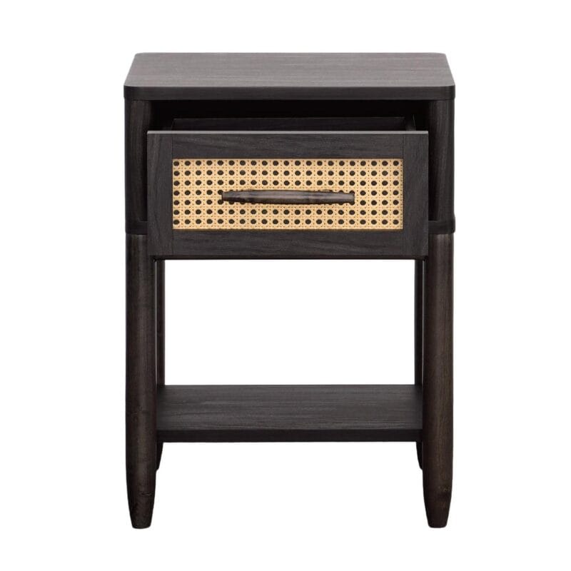 Better Homes and Gardens Springwood Caning Night Stand, Charcoal Finish - Image 9