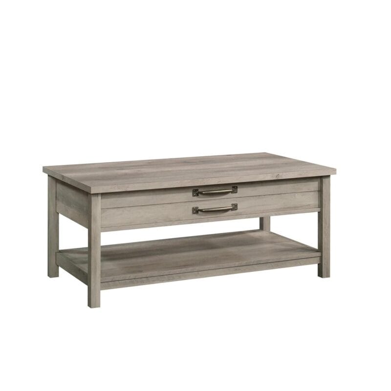Better Homes and Gardens Modern Farmhouse Rectangle Lift-Top Coffee Table, Rustic Gray Finish - Image 2