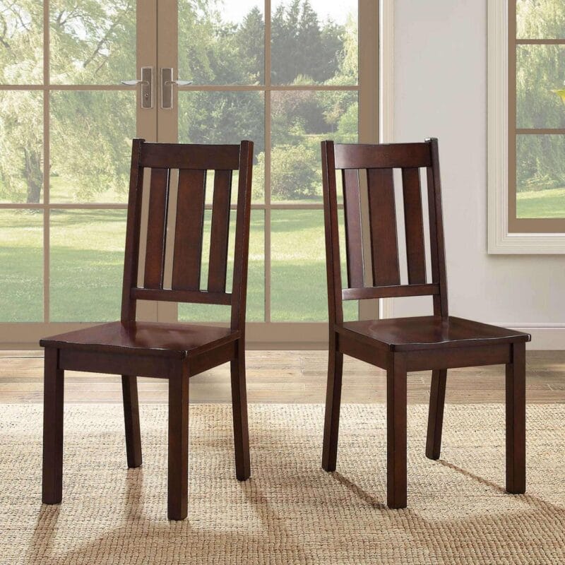 Better Homes and Gardens Bankston Dining Chair, Set of 2, Mocha - Image 2