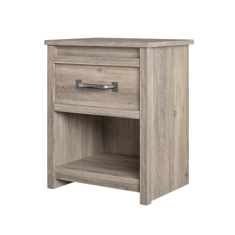 Better Homes and Gardens Rustic Ranch Nightstand, Gray Oak - Image 4