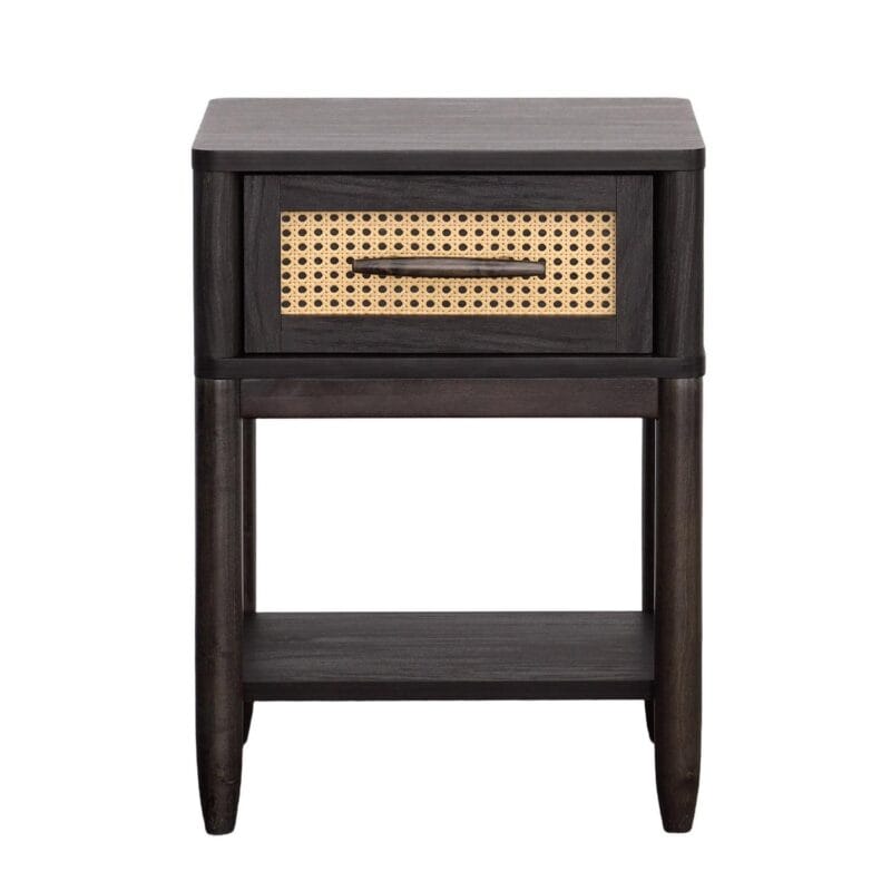 Better Homes and Gardens Springwood Caning Night Stand, Charcoal Finish - Image 8