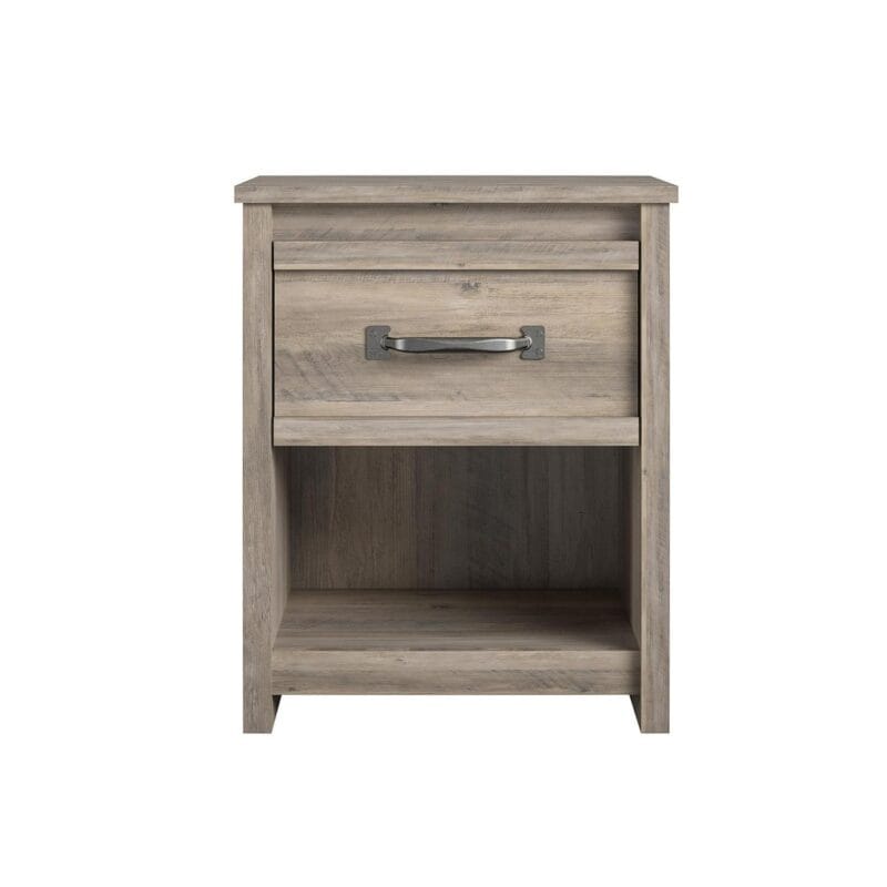 Better Homes and Gardens Rustic Ranch Nightstand, Gray Oak - Image 5