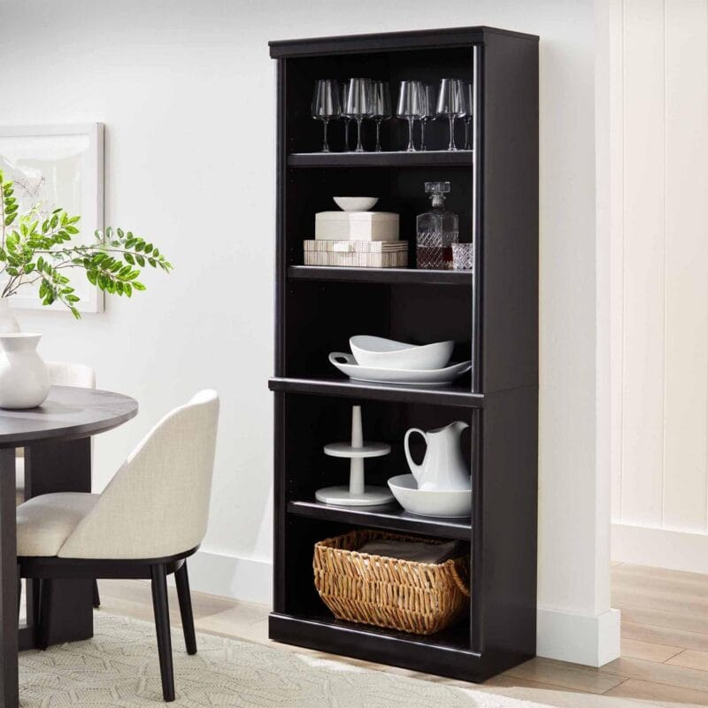 Better Homes and Gardens 71  Ashwood Road 5 Shelf Bookcase, Black Finish - Image 2