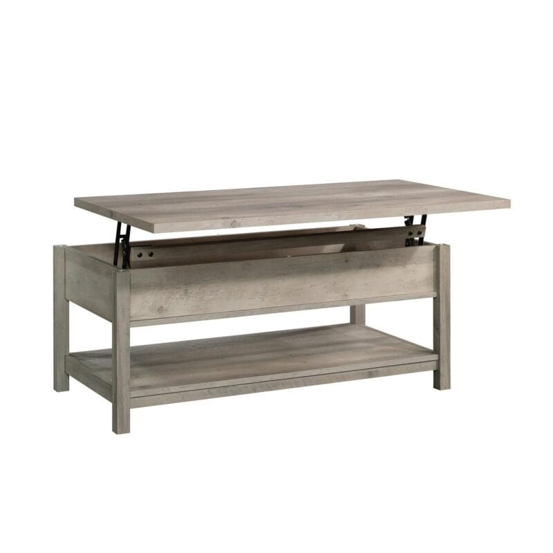 Better Homes and Gardens Modern Farmhouse Rectangle Lift-Top Coffee Table, Rustic Gray Finish - Image 8