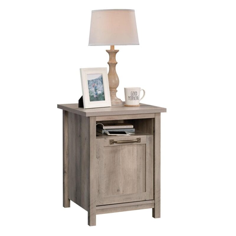 Better Homes and Gardens Modern Farmhouse Side Table with USB, Rustic Gray Finish - Image 7