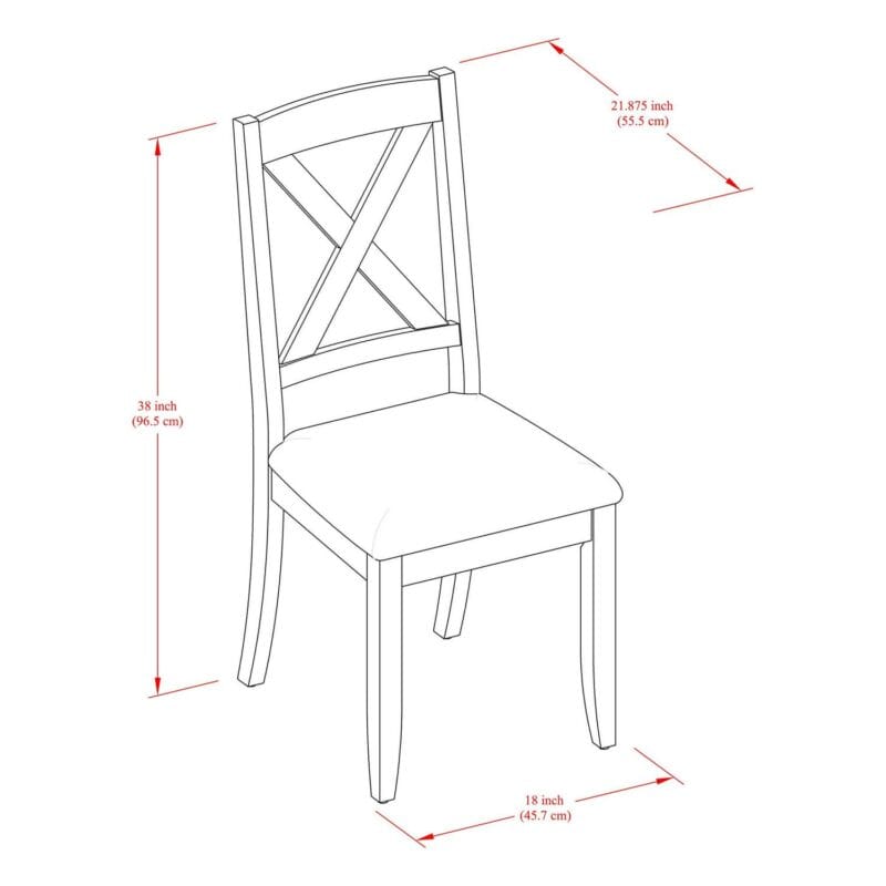 Better Homes and Gardens Maddox Crossing Dining Chair, Set of 2, Brown - Image 6