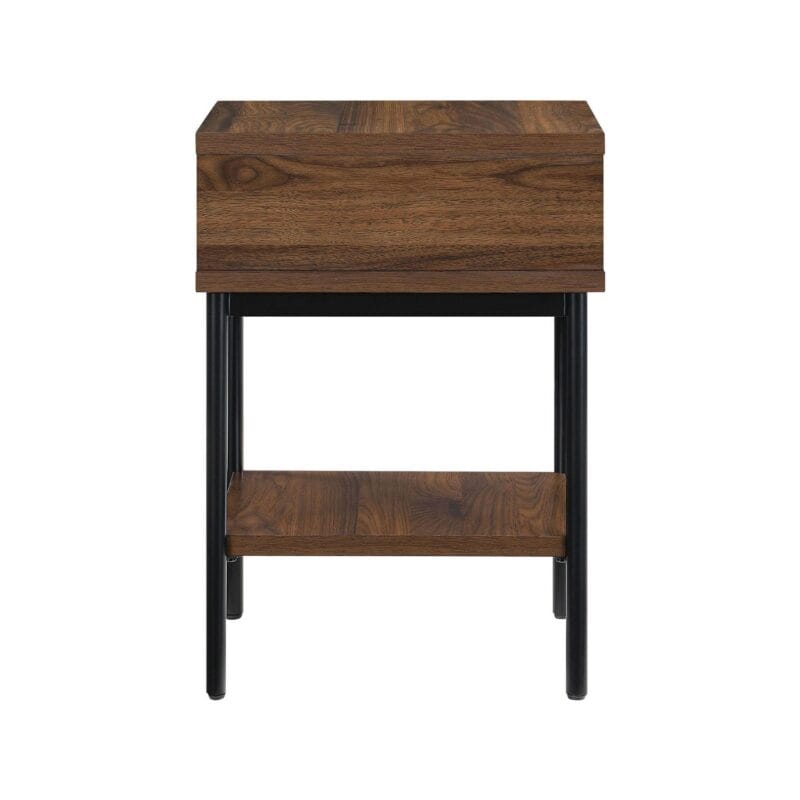Better Homes and Gardens Wyatt Geo End Table, Walnut Finish - Image 11
