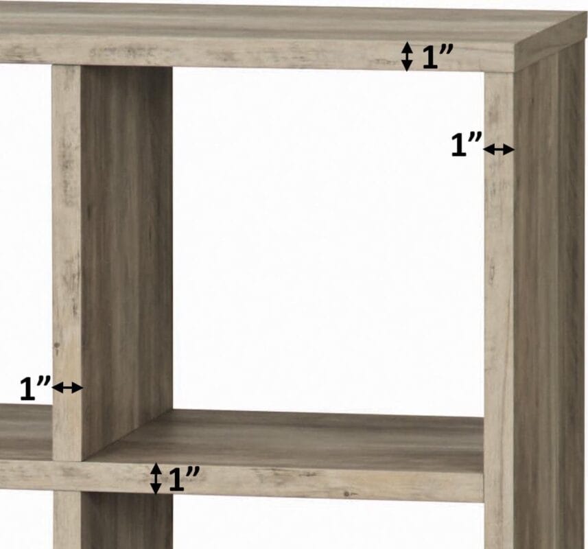 Better Homes and Gardens 8-Cube Organizer with Metal Base, Rustic Gray - Image 4