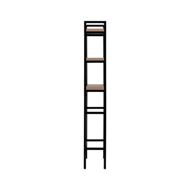 Better Homes and Gardens Jace 3-Shelf Over the Toilet Space Saver, Black and Natural Oak Finish - Image 14