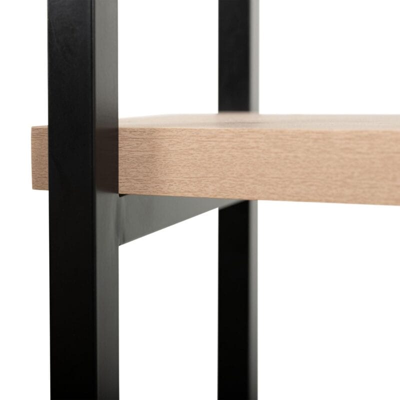 Better Homes and Gardens Jace 3-Shelf Over the Toilet Space Saver, Black and Natural Oak Finish - Image 10