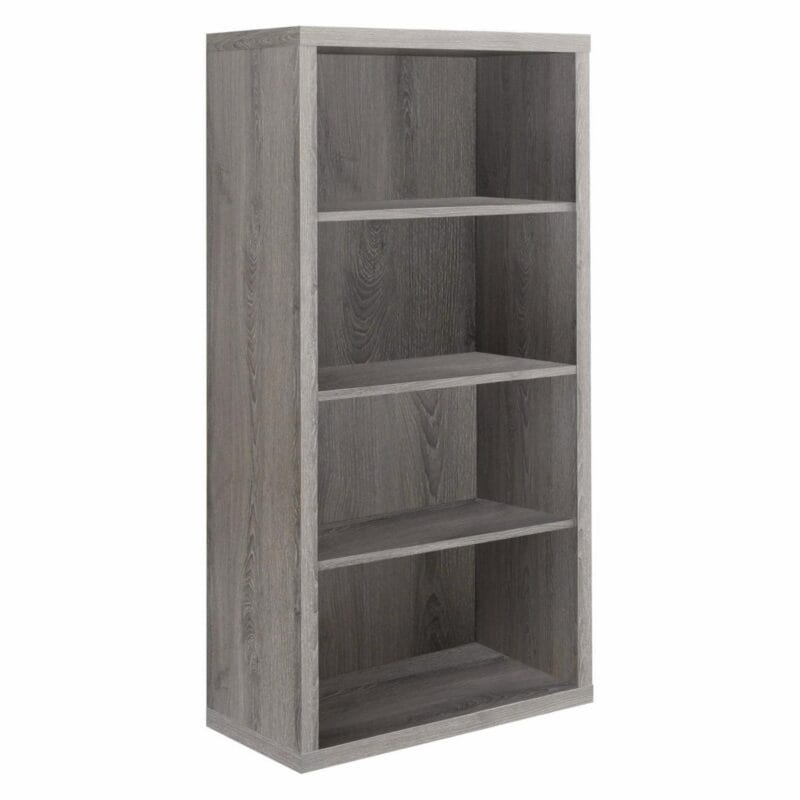 Bookshelf Bookcase Etagere 5 Tier 48 H Office Bedroom Laminate White - Image 2