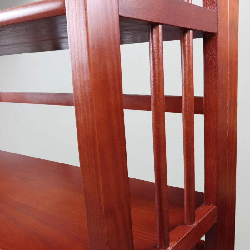 Casual Home 330-29 27.5 in. 3-Shelf Folding Stackable Bookcase, Mahogany - Image 15