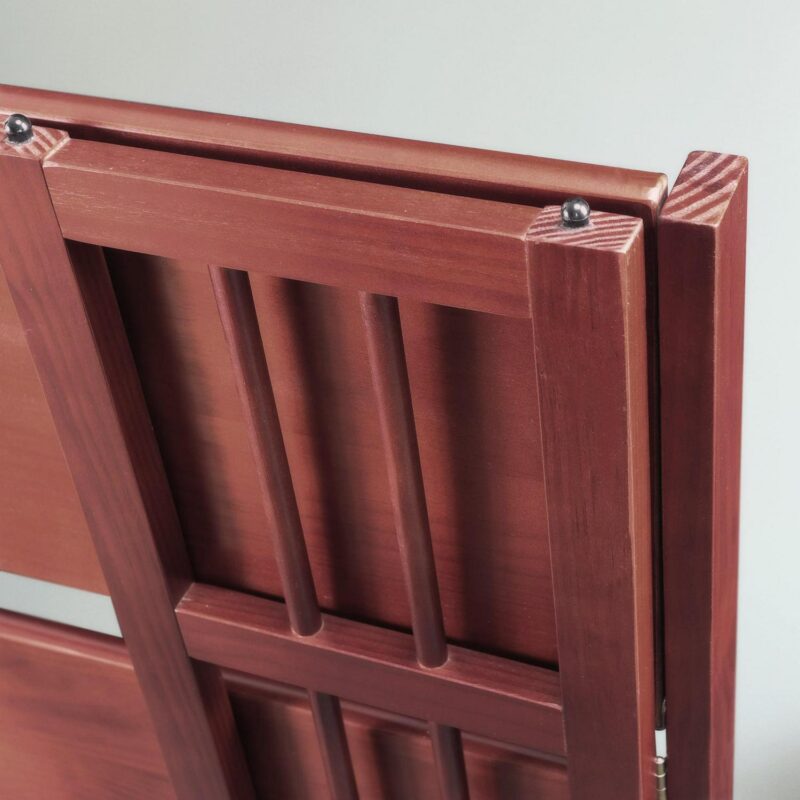 Casual Home 331-33 14 in. 3-Shelf Folding Bookcase, Walnut - Image 2