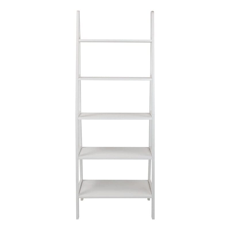 Casual Home 5 Shelf Wood Shelving Unit, White - Image 2