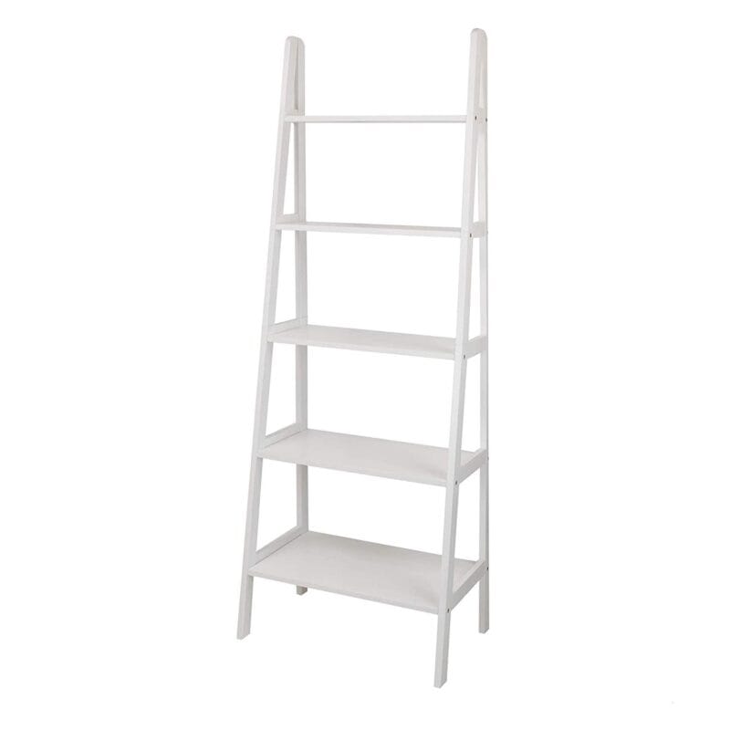 Casual Home 5 Shelf Wood Shelving Unit, White