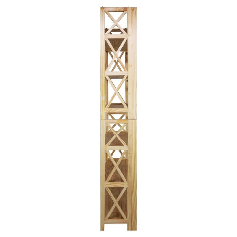 Casual Home Montego 3-Shelf Folding Bookcase -Natural - Image 8