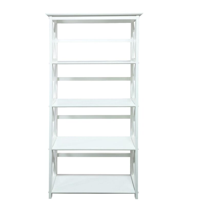 Casual Home Montego 5-Shelf Bookcase - White - Image 4