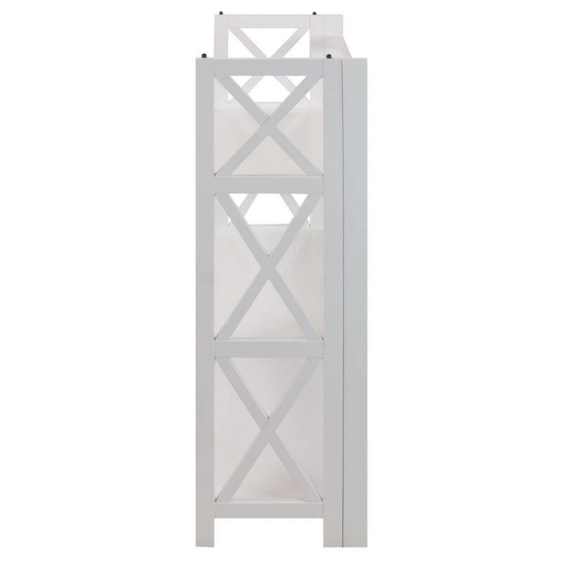 Casual Home Montego 3-Shelf Folding Bookcase - White - Image 3