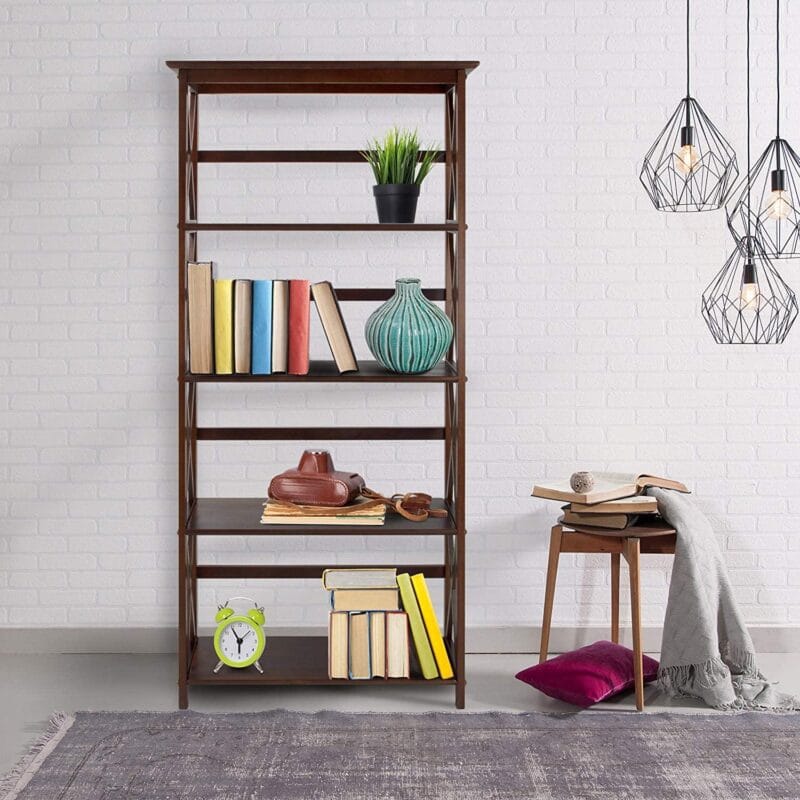 Casual Home Montego 5-Shelf Bookcase - Image 2