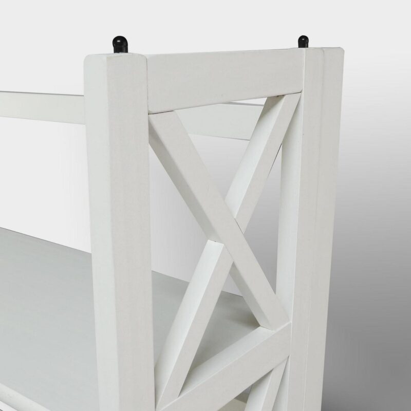 Casual Home Montego 3-Shelf Folding Bookcase - White - Image 16