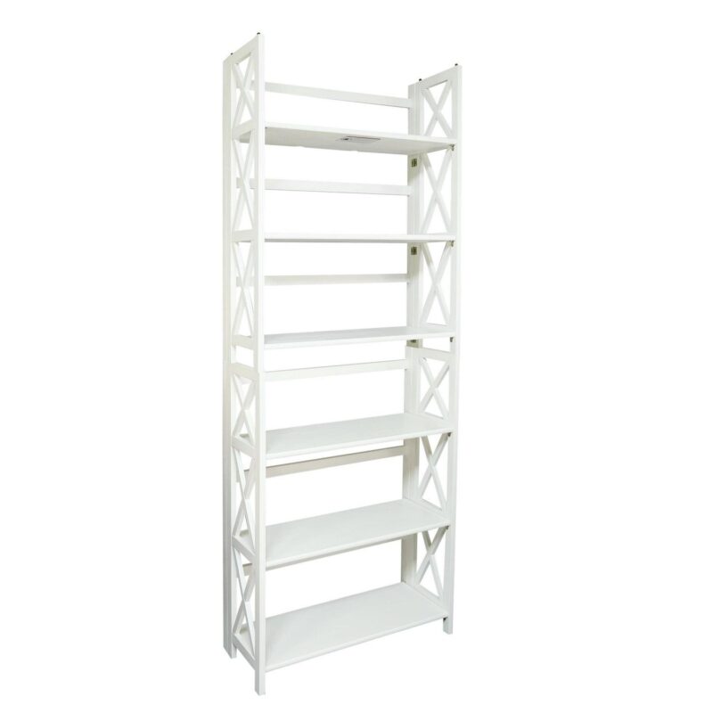 Casual Home Montego 3-Shelf Folding Bookcase - White - Image 8