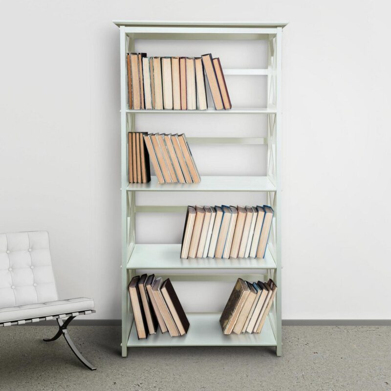 Casual Home Montego 5-Shelf Bookcase - White