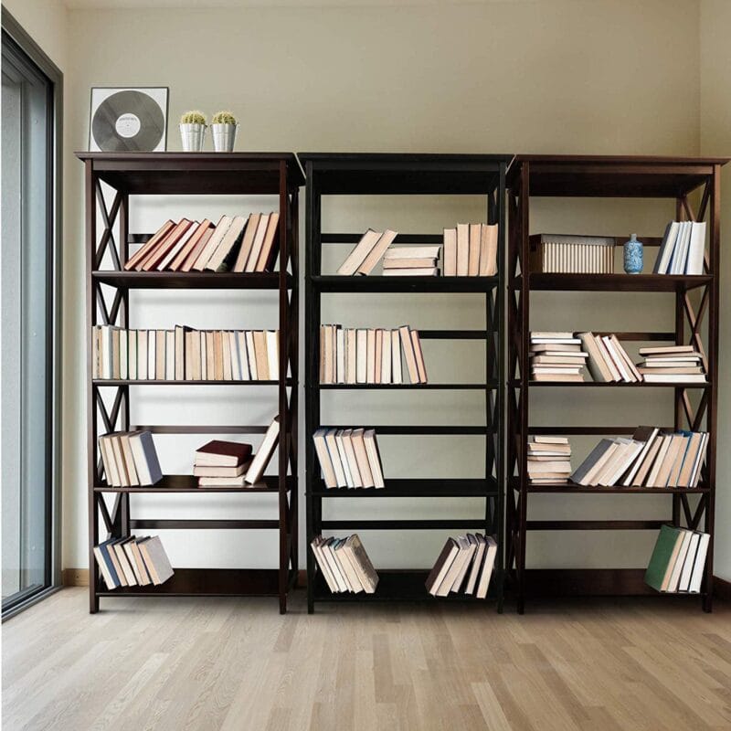 Casual Home Montego 5-Shelf Bookcase - Image 4
