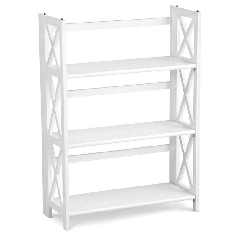 Casual Home Montego 3-Shelf Folding Bookcase - White - Image 5