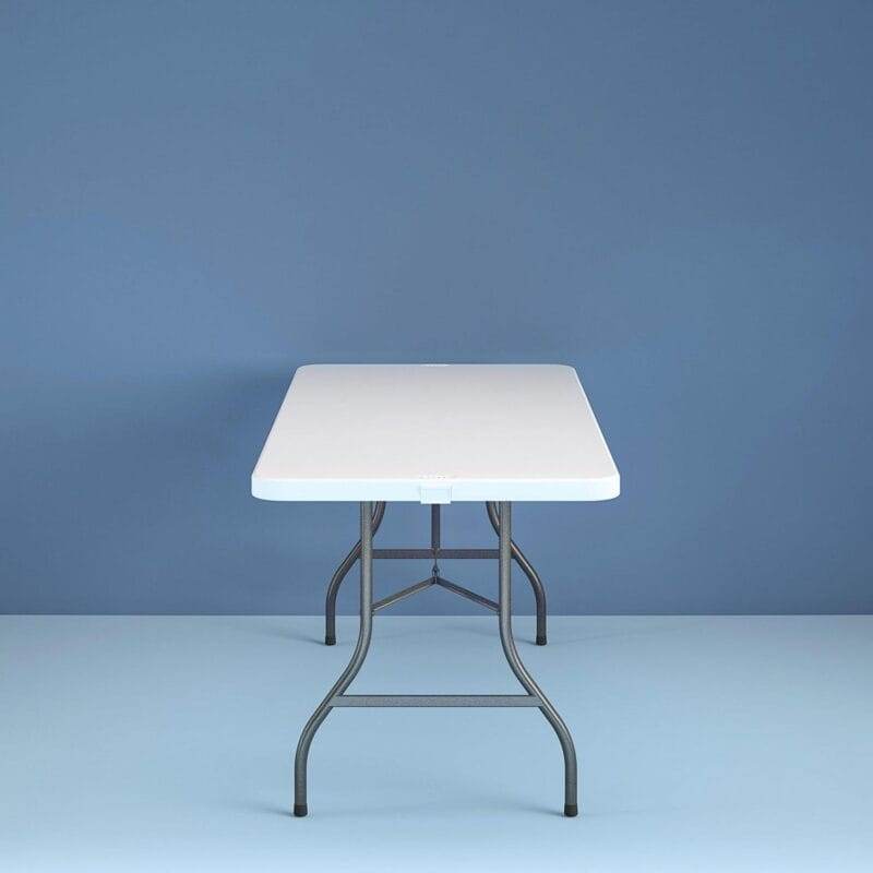 Cosco 8 Foot Centerfold Folding Table, White - Image 14
