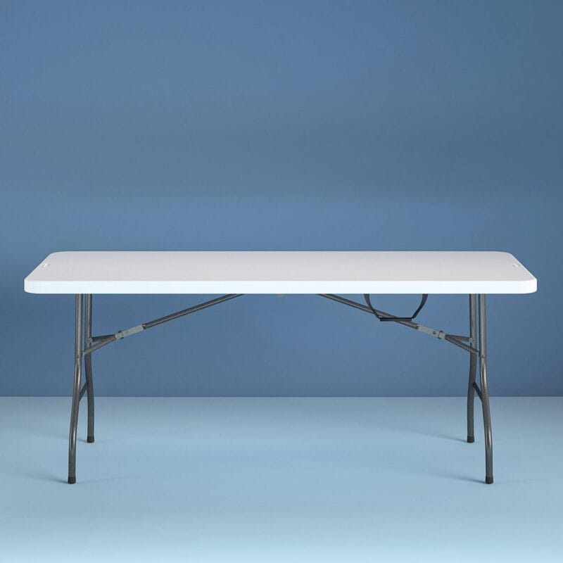 Cosco 8 Foot Centerfold Folding Table, White - Image 6