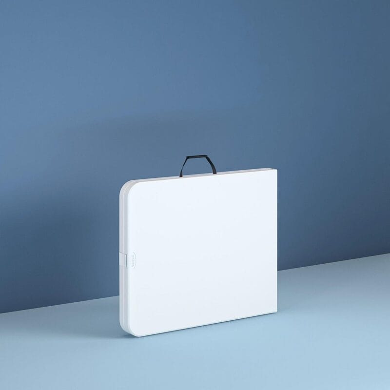 Cosco 8 Foot Centerfold Folding Table, White - Image 3
