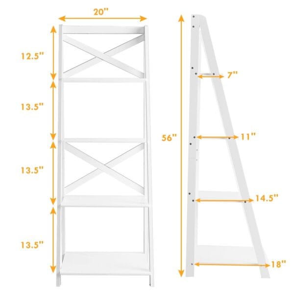 Costway 4 Tier Ladde 10732cd46ea7899561636437adb30798