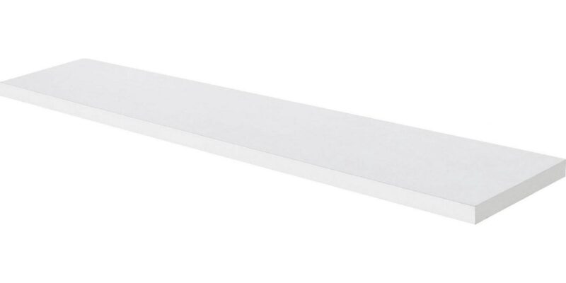 Delta Cycle and Home Floating Shelves 2 Pack- White - 48 in x 10 in x .5 in - Reforested Natural Wood Shelves - Thin Floating Shelf Easy Install - Decorations For Bedroom, Bathroom, or Kitchen