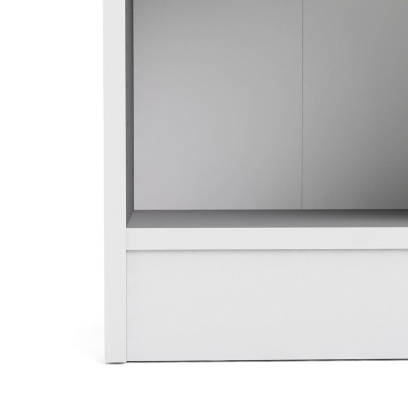 Element Collection Tall Narrow 5 Shelf Bookcase, White - Image 3